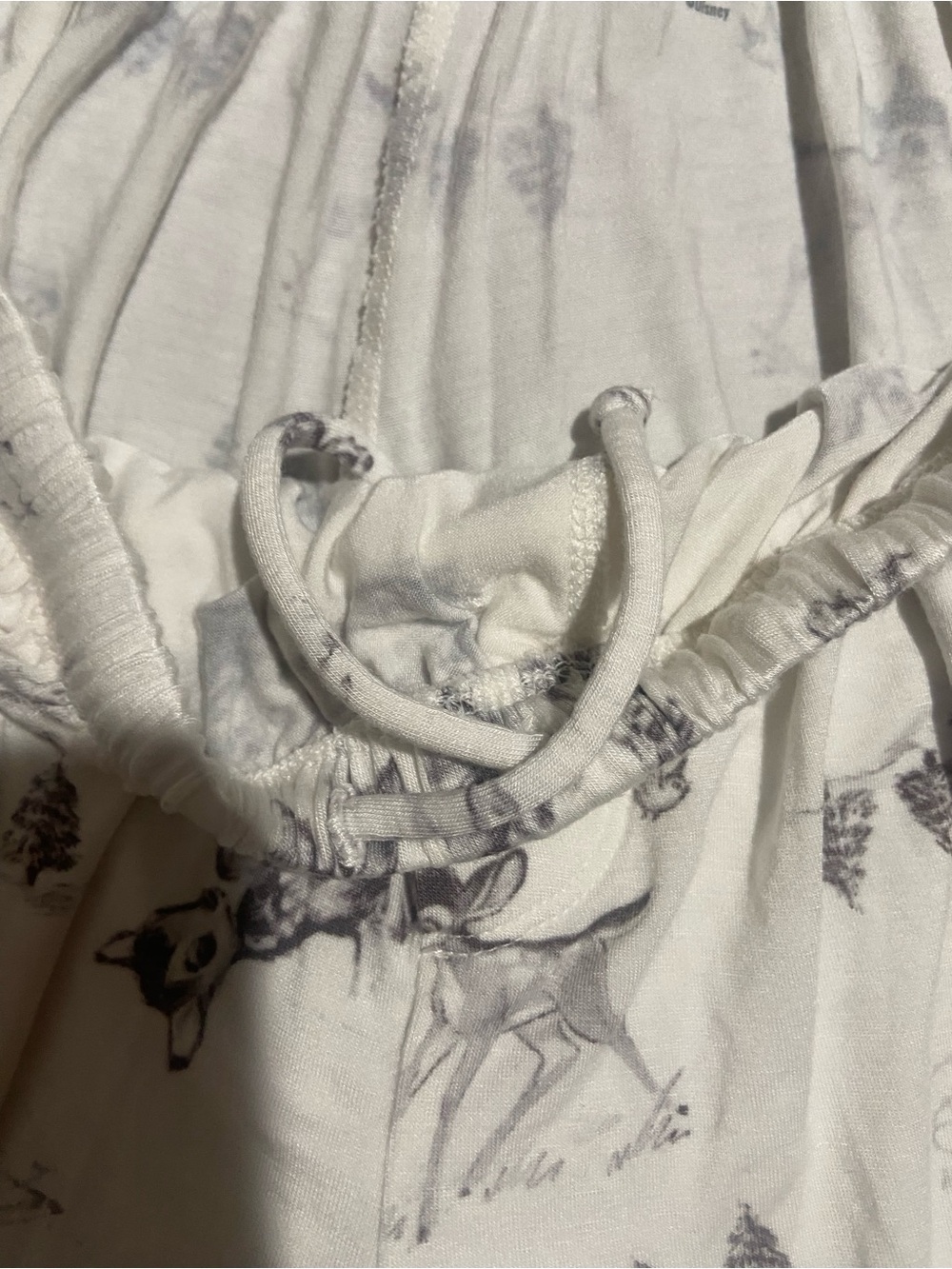 aerie White Sleep Pants with Gray Character Print - Picture 3 of 6